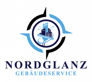 Logo-Grafik für NordGlanz Gebäudereinigung in Ostfriesland.